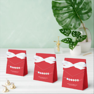 Friend cute friendship bracelet Valentine's red Favour Box