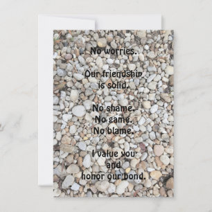 Friend Encouragement Flat Greeting Card