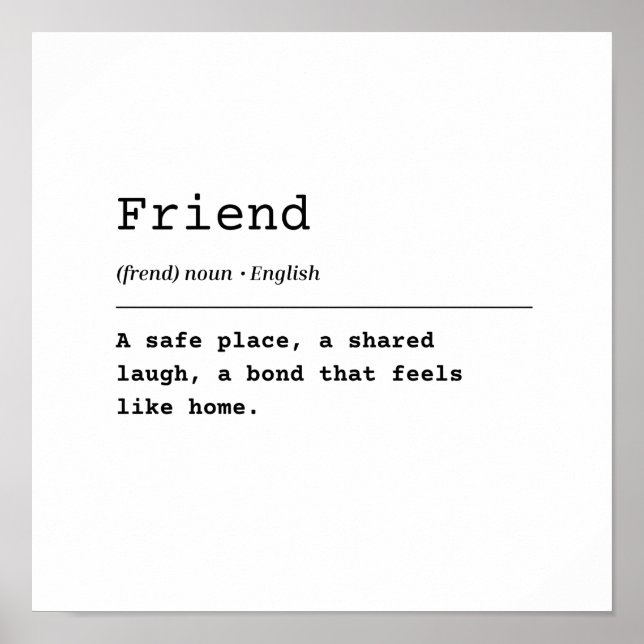 Friend – Feels Like Home Poster (Front)