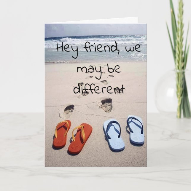 FRIEND FLIP-FLOP HUMOR ON YOUR ***30th*** BIRTHDAY Card (Front)