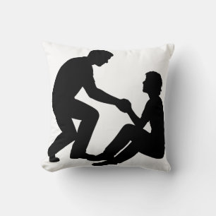 "Friend Helping Friend Pillow – Heartwarming Frien