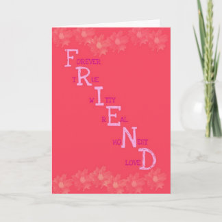 Friend Meaning Greeting Card