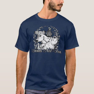 Friend Not Food Cow Chicken Pig Animals Lover Vege T-Shirt