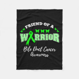 Friend Of A Warrior Bile Duct Cancer Awareness  Fleece Blanket