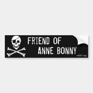Friend of Anne Bonny bumper sticker