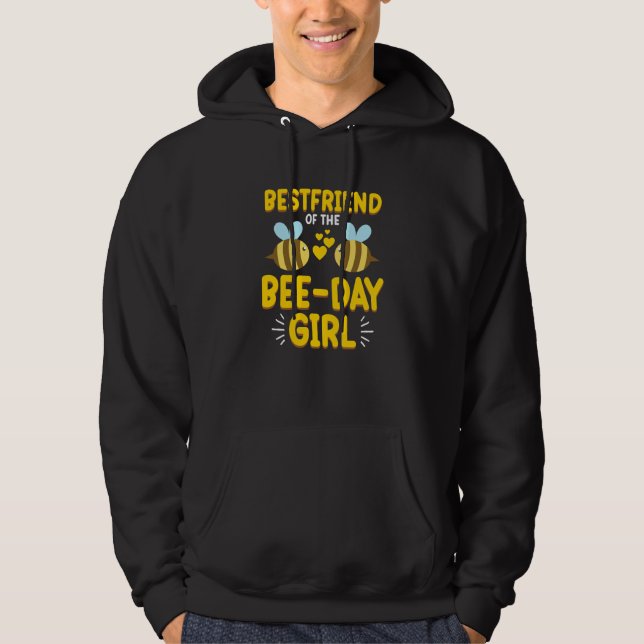 Friend Of Bee Day Girl Honey Beekeeper Beekeeping  Hoodie (Front)