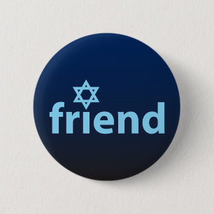 Friend of Israel 6 Cm Round Badge
