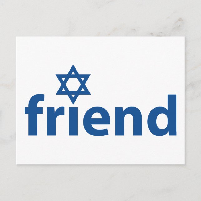 Friend of Israel Postcard (Front)