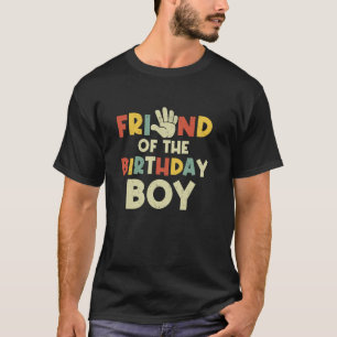 Friend Of The Birthday Boy Hi Five 5 Year Old Bday T-Shirt