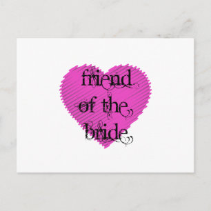 Friend of the Bride Postcard