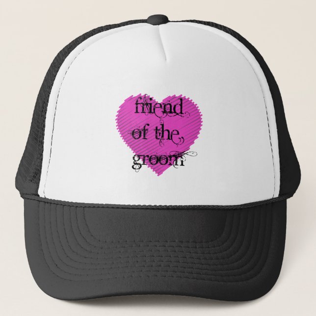 Friend of the Groom Trucker Hat (Front)