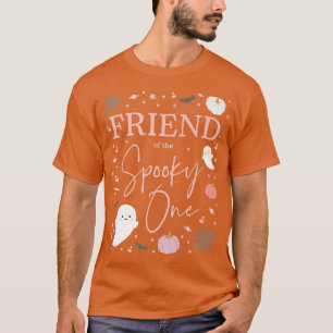 Friend of the Spooky One Girl First Birthday Pink T-Shirt