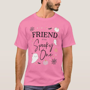 Friend Of The Spooky One Girl First Birthday Pink T-Shirt