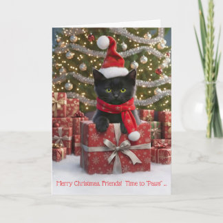 Friend or Friends Happy Holidays Christmas Cute  Card