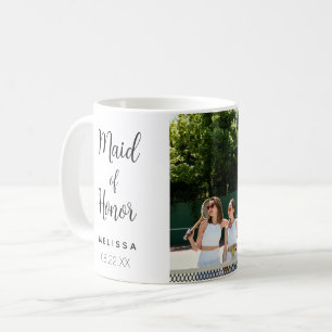 Friend Photo   Bridesmaid Name   Wedding date  Coffee Mug