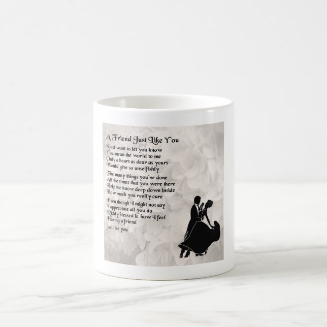 Friend Poem Mug - Ballroom Dancers Design (Center)