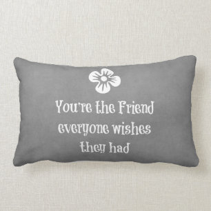 Friend Quote Lumbar Cushion