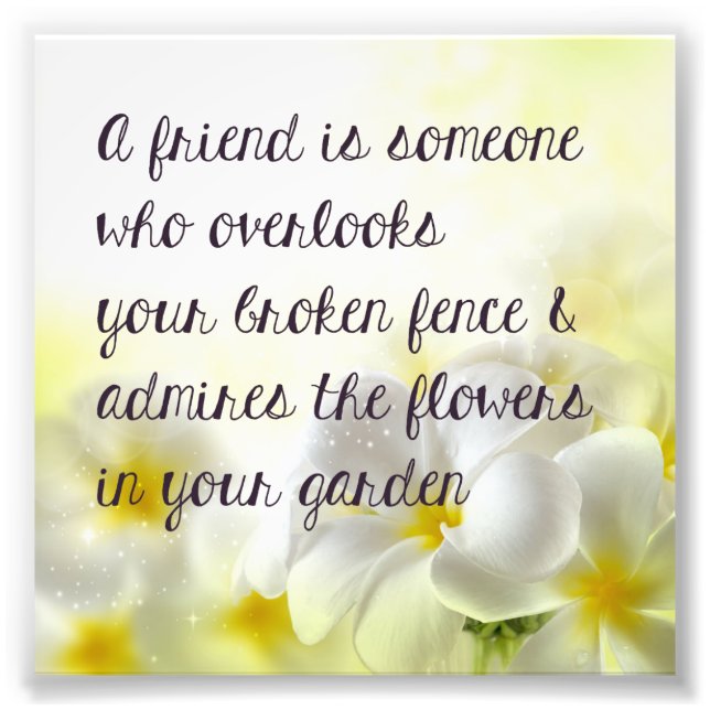 Friend Quote Print (Front)