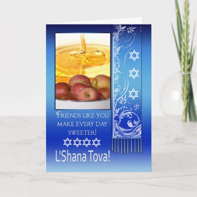 Friend, Rosh Hashanah Jewish New Year - L'Shana To Holiday Card (Front)