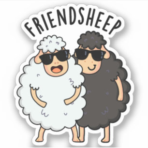 Friend-sheep Funny Sheep Pun