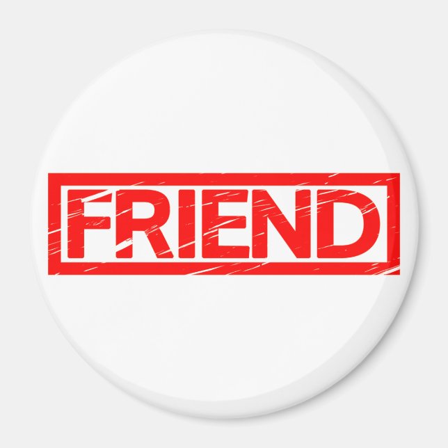 Friend Stamp Magnet (Front)
