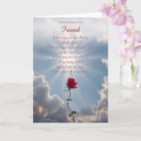 Friend Sympathy Loss of Friend Rose