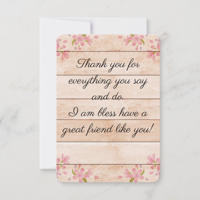 Friend Thank You Card (Front)
