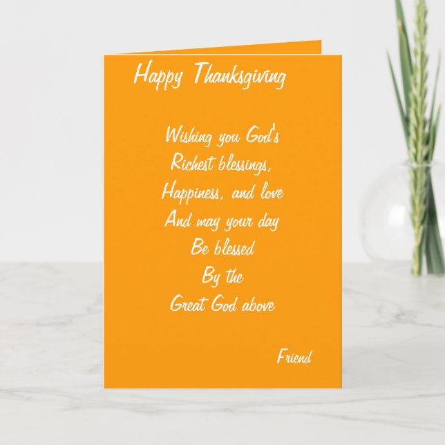 Friend thanksgiving cards (Front)