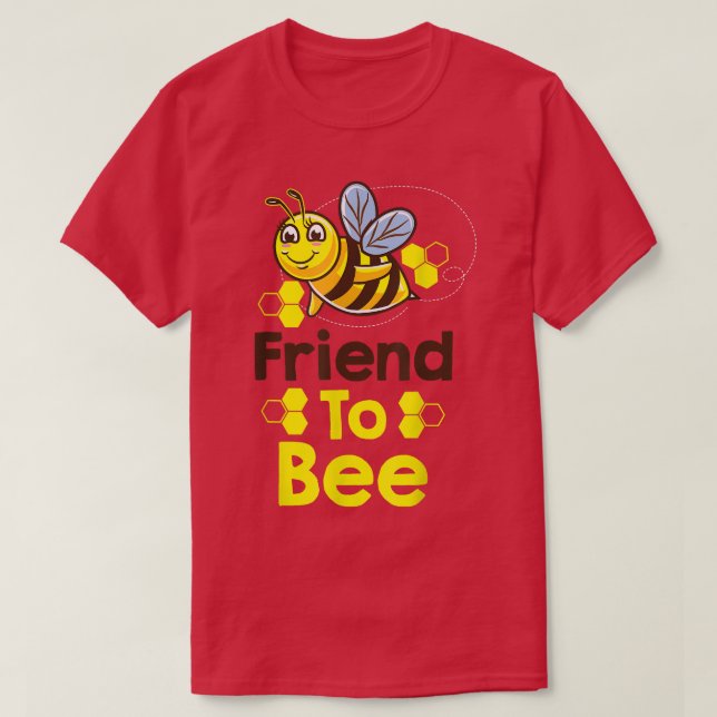 Friend To Bee Gender Reveal T-Shirt (Design Front)