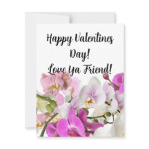 Friend Valentines Flat Note Card