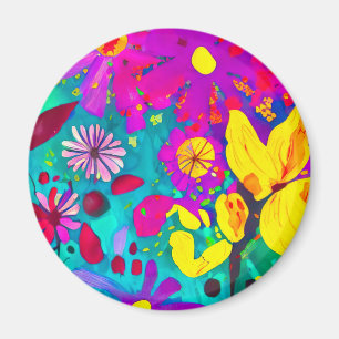 Friend Watercolor Wild Flowers Magnet