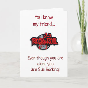 **FRIEND** YOU ROCK ON YOUR BIRTHDAY CARD