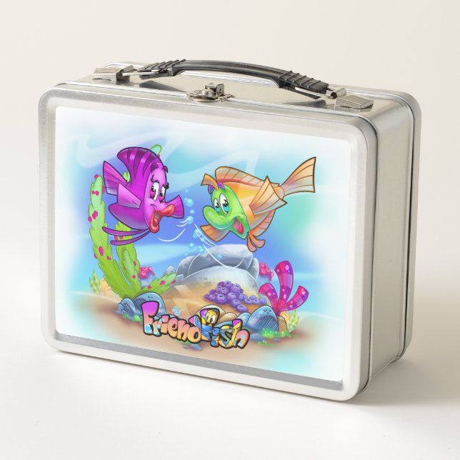 FriendFish cartoon lunchbox (Front)