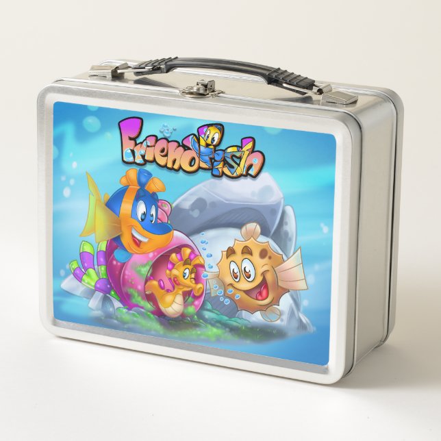 FriendFish cartoon lunchbox (Front)