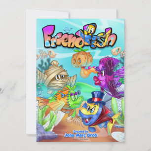 FriendFish cute cartoon fish Invitation