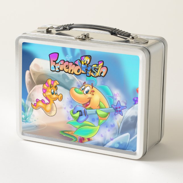 FriendFish cute cartoon fish lunchbox (Front)