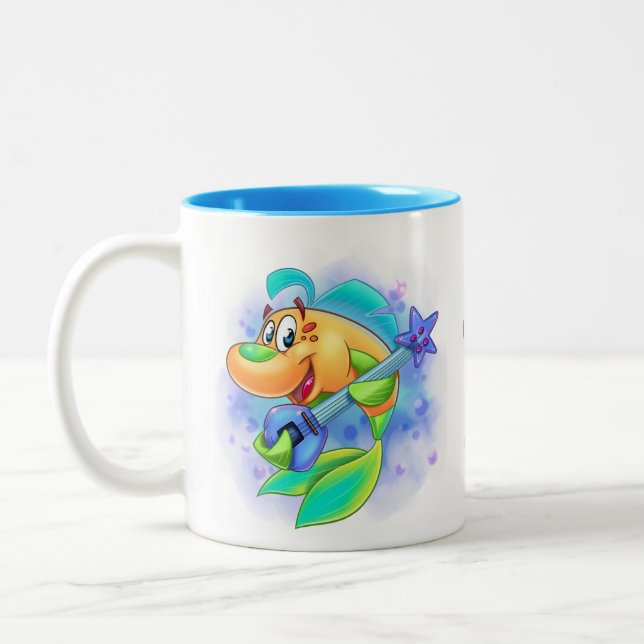 FriendFish cute cartoon fish mug (Left)
