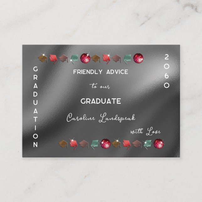 Friendly Advice to Our Graduate Class of 2025 Enclosure Card (Front)