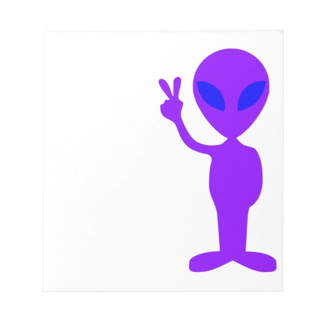 Friendly Alien Notepad (Front)