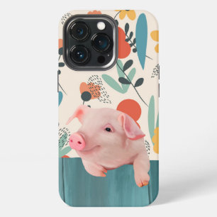 Friendly Baby Pig Cute Baby Animal iPhone 13 Pro Case
