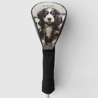 Friendly Bernese Mountain Puppy Dogs  005 - Raimon Golf Head Cover