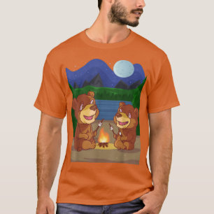Friendly Brown Bear Gift for Fluffy Bear Lovers T-Shirt