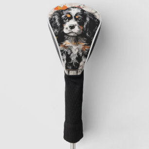 Friendly Cavalier King Charles Spaniel Puppy Dogs Golf Head Cover