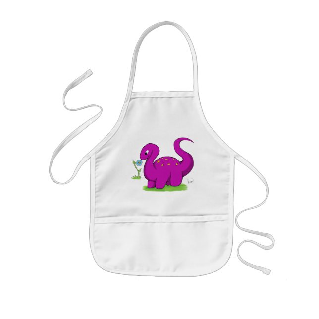 Friendly Dino (Kids) Kids Apron (Front)