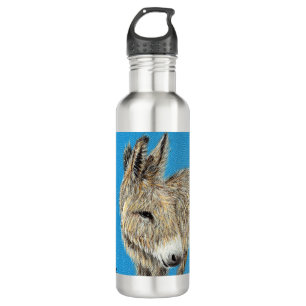 Friendly Donkey Painting 710 Ml Water Bottle