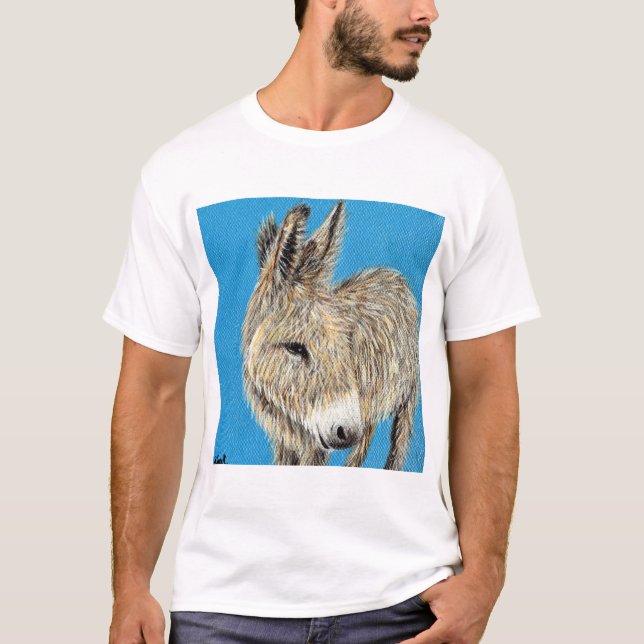 Friendly Donkey Painting T-Shirt (Front)