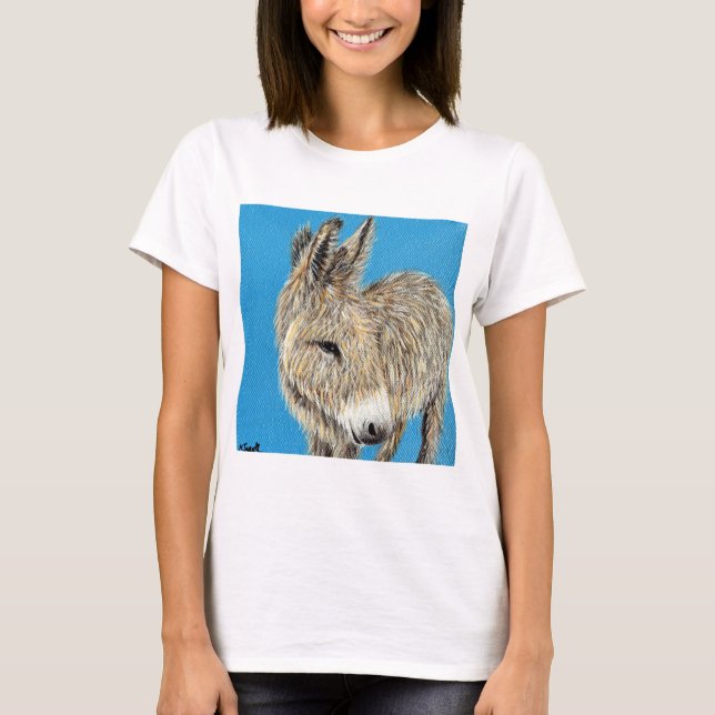 Friendly Donkey Painting T-Shirt (Front)