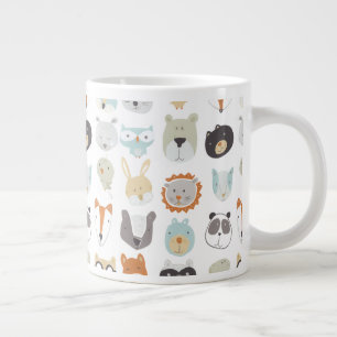 Friendly Faces   Cute Animal Portraits Large Coffee Mug