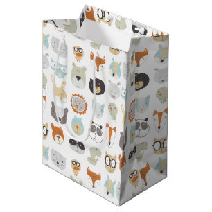 Friendly Faces   Cute Animal Portraits Medium Gift Bag