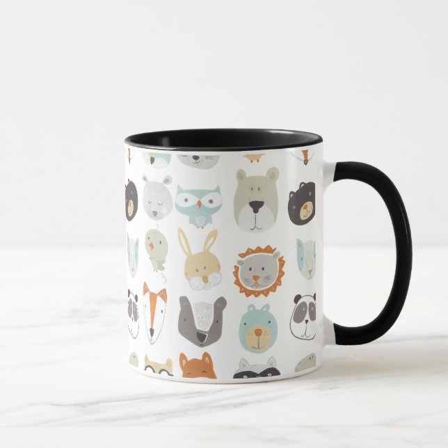Friendly Faces | Cute Animal Portraits Mug (Right)